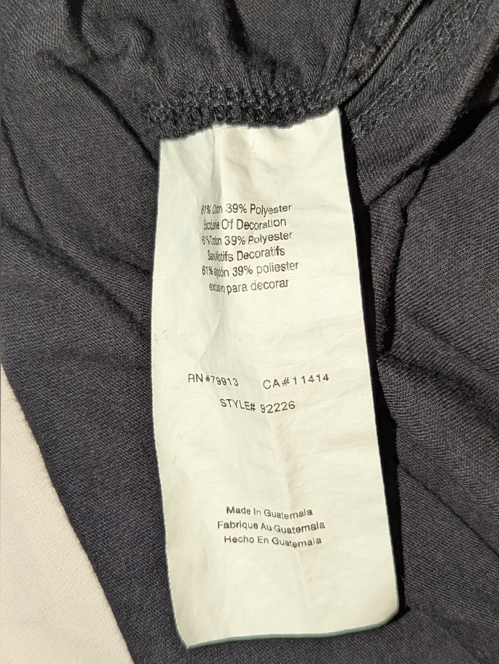 Motherhood T Shirt maternity black side ruched Large December - Picture 8 of 9